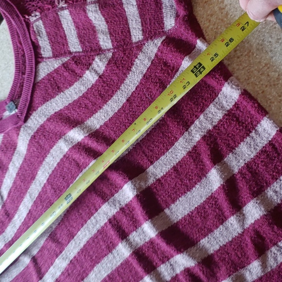 We The Free Oversized V Neck Striped Sweater Size M - Picture 9 of 10